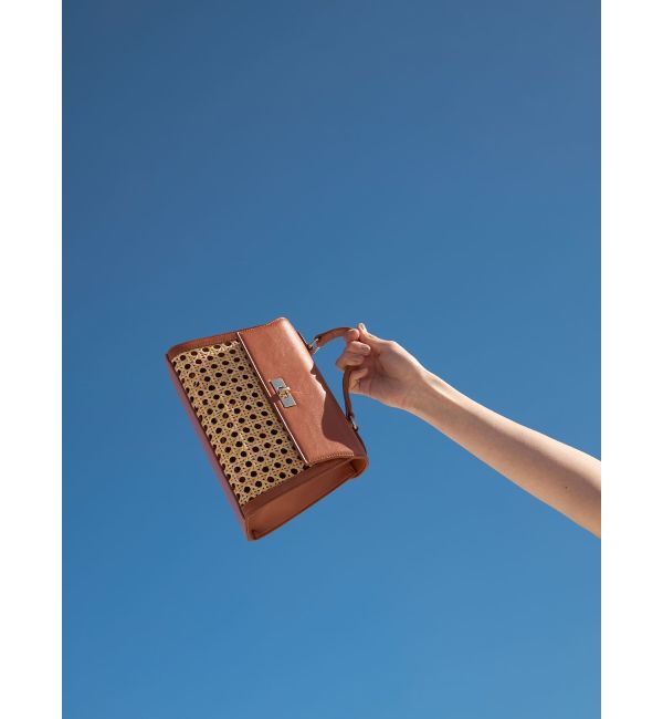 LAGUNAMOON「ラタンコンビミニバッグ」|ハンドバッグ|