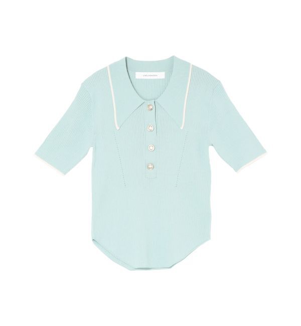 LAGUNAMOON「カラーネックラインニットプルオーバー」|ニット・セーター|