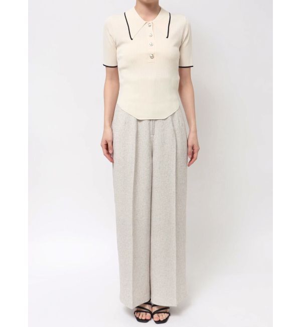 LAGUNAMOON「カラーネックラインニットプルオーバー」|ニット・セーター|