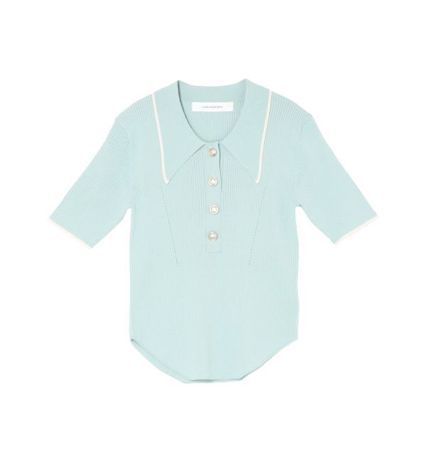 LAGUNAMOON「カラーネックラインニットプルオーバー」|ニット・セーター|