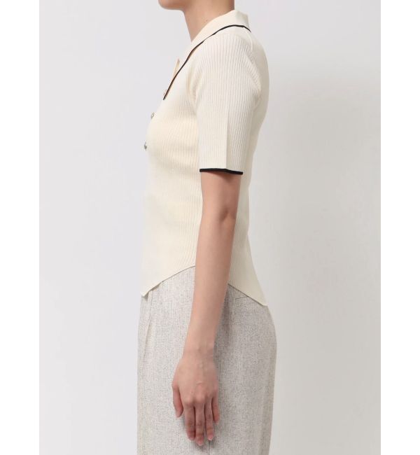 LAGUNAMOON「カラーネックラインニットプルオーバー」|ニット・セーター|