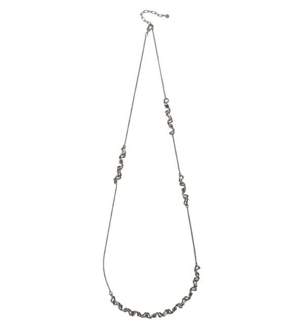 LAGUNAMOON「ツイストチェーンロングネックレス」|ネックレス|シルバー