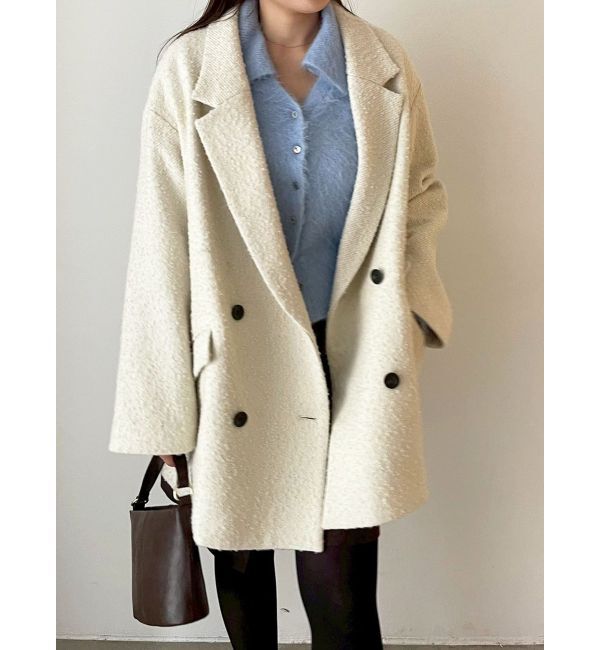 LAGUNAMOON「ヘアリーカラーカーデニットプルオーバー」|カーディガン|