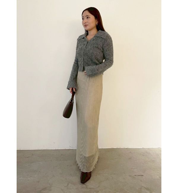 LAGUNAMOON「ヘアリーカラーカーデニットプルオーバー」|カーディガン|