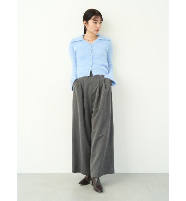 LAGUNAMOON「ヘアリーカラーカーデニットプルオーバー」|カーディガン|