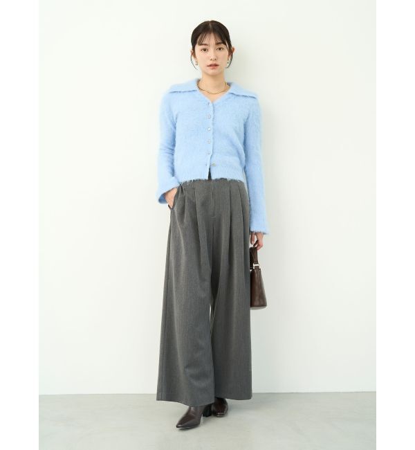 LAGUNAMOON「ヘアリーカラーカーデニットプルオーバー」|カーディガン|