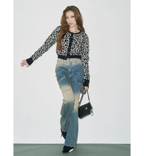 EVRIS「グラデーションフレアデニムパンツ【セットアップ着用可能】」|デニム|