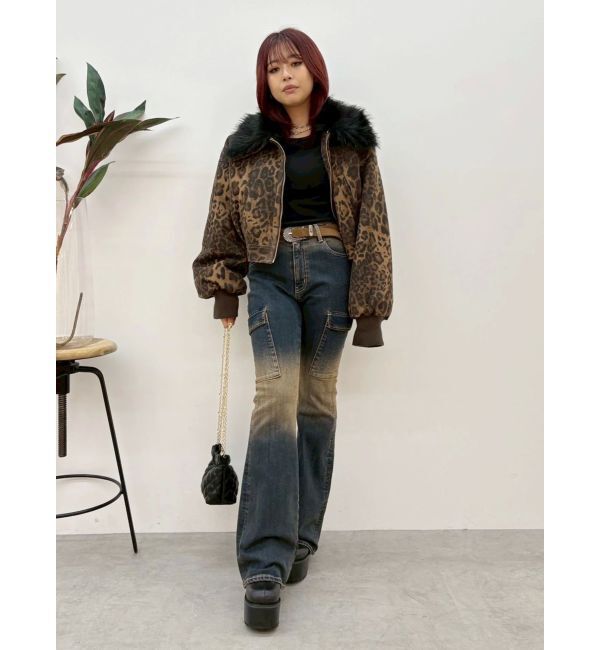 EVRIS「グラデーションフレアデニムパンツ【セットアップ着用可能】」|デニム|