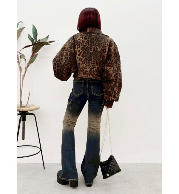 EVRIS「グラデーションフレアデニムパンツ【セットアップ着用可能】」|デニム|