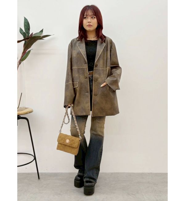 EVRIS「グラデーションフレアデニムパンツ【セットアップ着用可能】」|デニム|