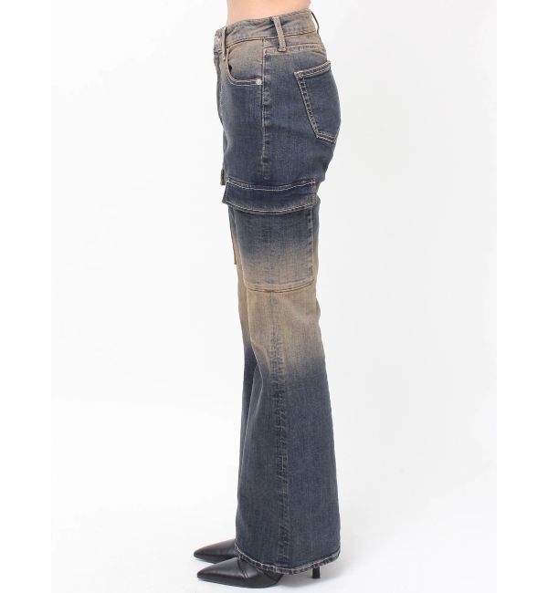 EVRIS「グラデーションフレアデニムパンツ【セットアップ着用可能】」|デニム|