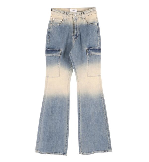 EVRIS「グラデーションフレアデニムパンツ【セットアップ着用可能】」|デニム|