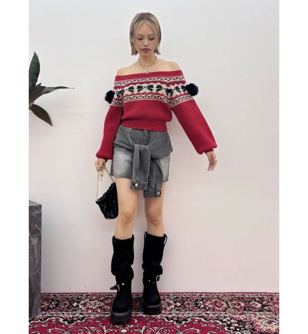 EVRIS「フェイクスウェードエンジニアブーツ」|ロングブーツ|