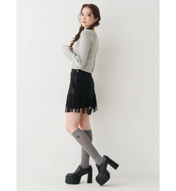 EVRIS「レッグウォーマーセットチャンキーヒールローファー」|その他|