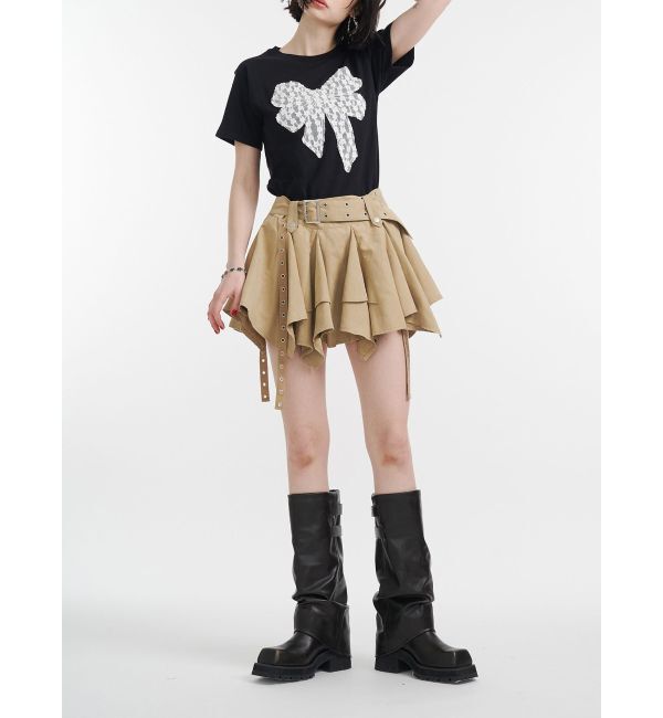 jouetie「アシメヘムベルテッドミニスカート」|スカート|