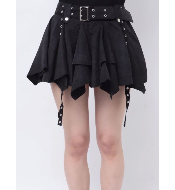 jouetie「アシメヘムベルテッドミニスカート」|スカート|