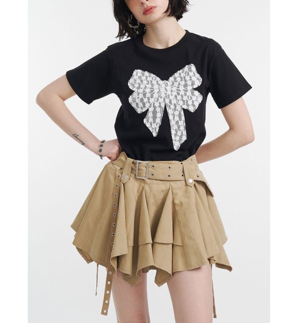 jouetie「アシメヘムベルテッドミニスカート」|スカート|