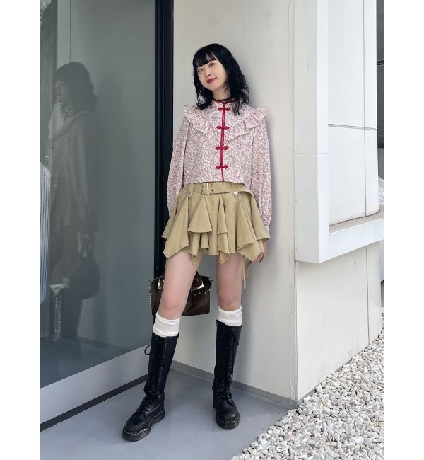 jouetie「アシメヘムベルテッドミニスカート」|スカート|