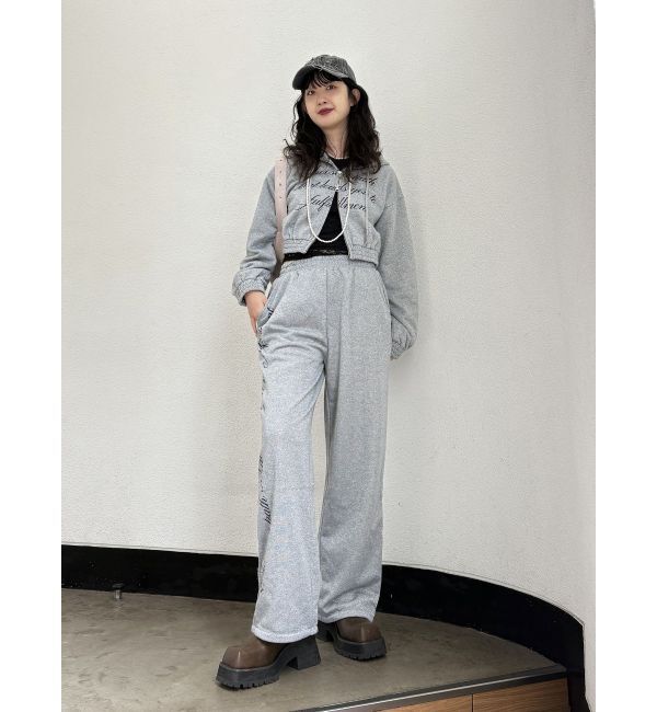 jouetie「【WEB限定】ラメスウェットルーズパンツ【セットアップ対応】」|その他|