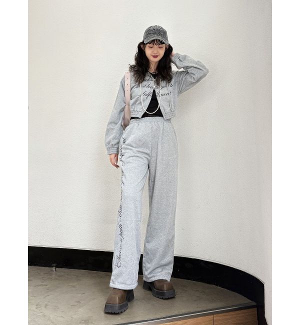 jouetie「【WEB限定】ラメスウェットルーズパンツ【セットアップ対応】」|その他|