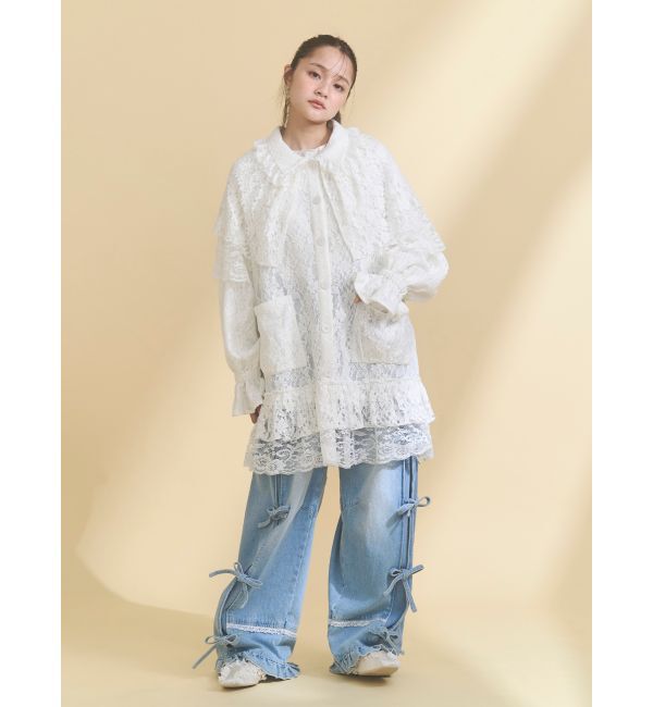 merry jenny「レースケープジャケット」|テーラードジャケット|