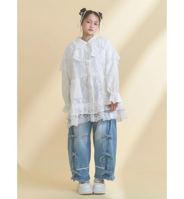 merry jenny「レースケープジャケット」|テーラードジャケット|