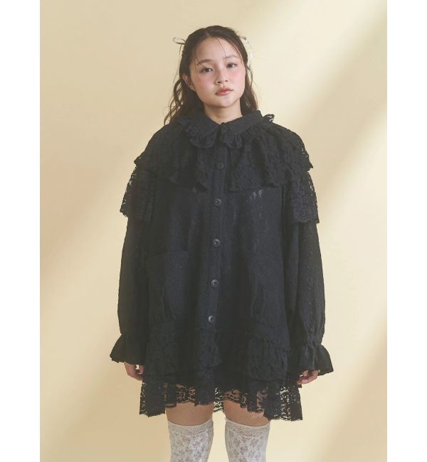 merry jenny「レースケープジャケット」|テーラードジャケット|