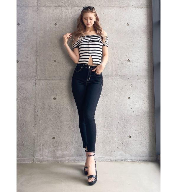 GYDA「H/Wワンウォッシュスキニーパンツ」|デニム|