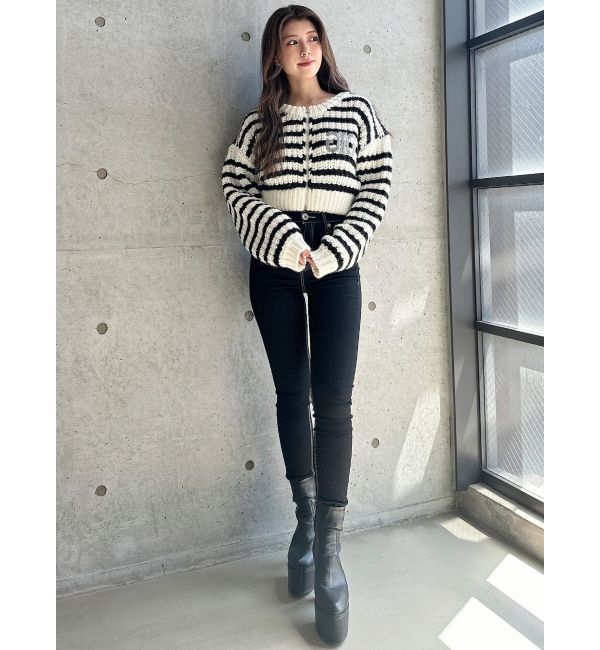 GYDA「H/Wワンウォッシュスキニーパンツ」|デニム|