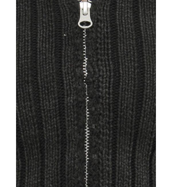 GYDA「W ZIPブリーチワイドリブニットトップス【SETUP着用可】」|ニット・セーター|