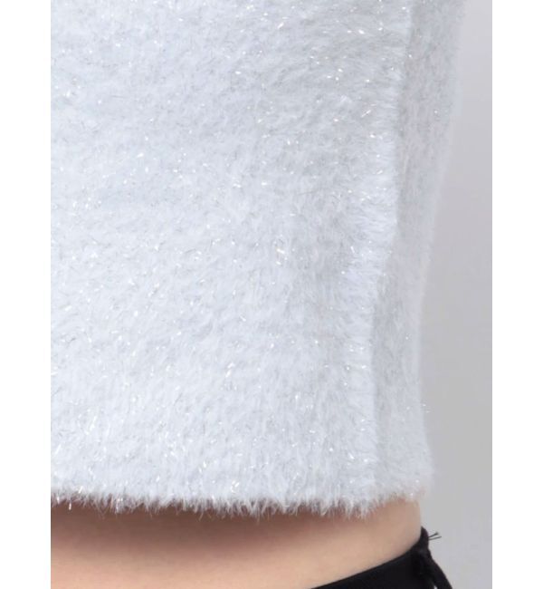 GYDA「シャギーハーフスリーブニットトップス」|ニット・セーター|