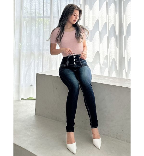 GYDA「シャギーハーフスリーブニットトップス」|ニット・セーター|