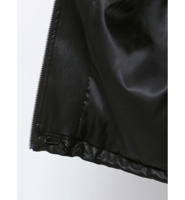 GYDA「【TINY】GYDAプレートショートフェイクレザージャケット」|その他|