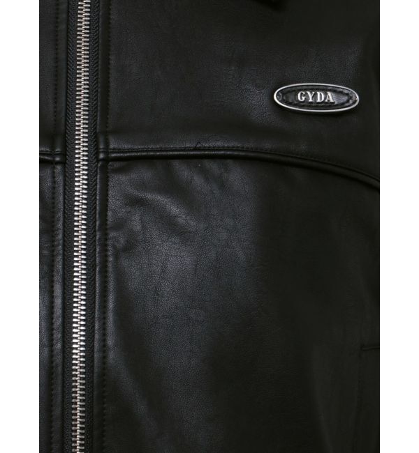 GYDA「【TINY】GYDAプレートショートフェイクレザージャケット」|その他|