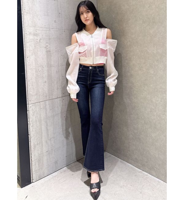 GYDA「SymmetryGYDA ZIP デザインシアーブルゾン」|ブルゾン・スタジャン|