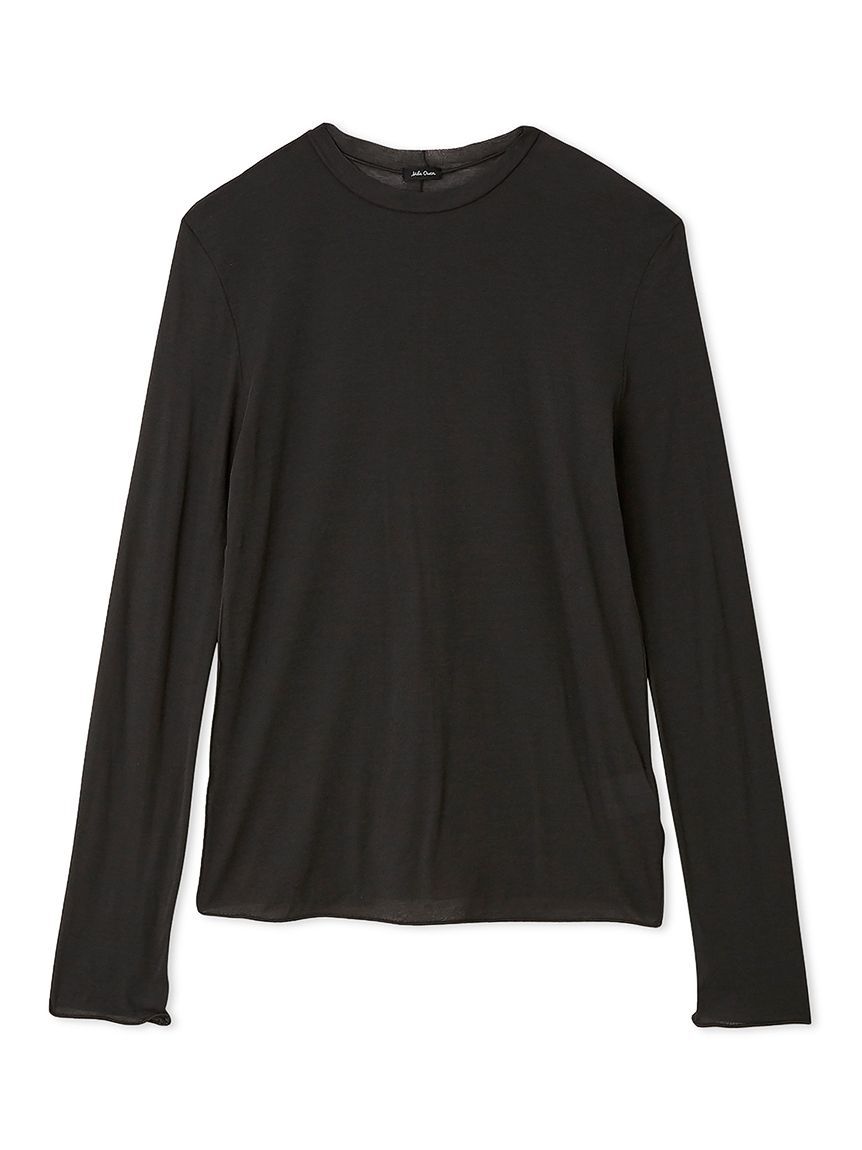 Mila Owen「コットン100％クルーネックシアーロンT」|Tシャツ・カットソー|CGRY