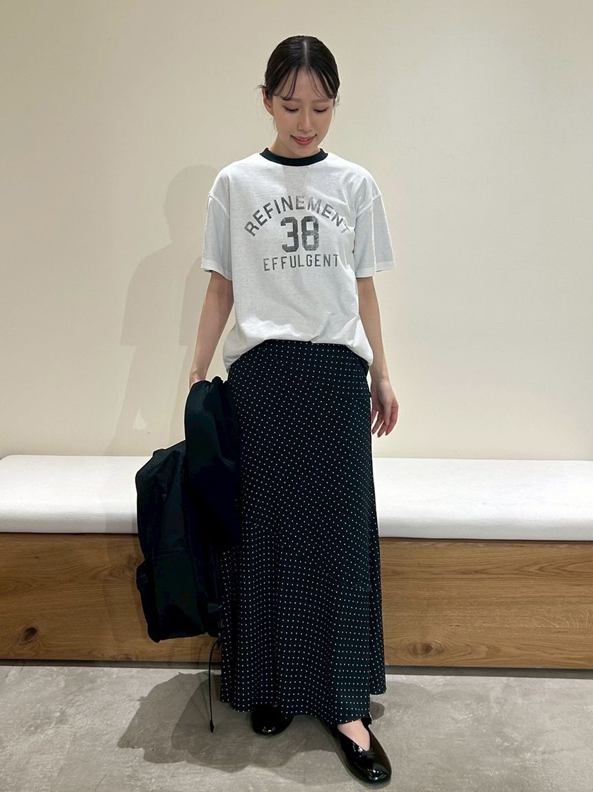 Mila Owen「オーバーサイズプリントリンガーTシャツ」|Tシャツ・カットソー|