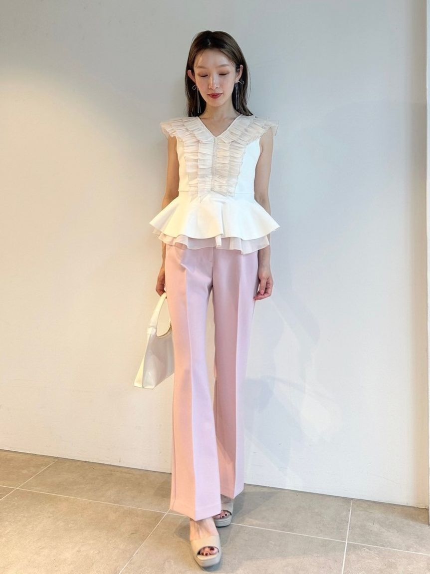 SNIDEL「美脚ストレッチパンツ」|チノ|