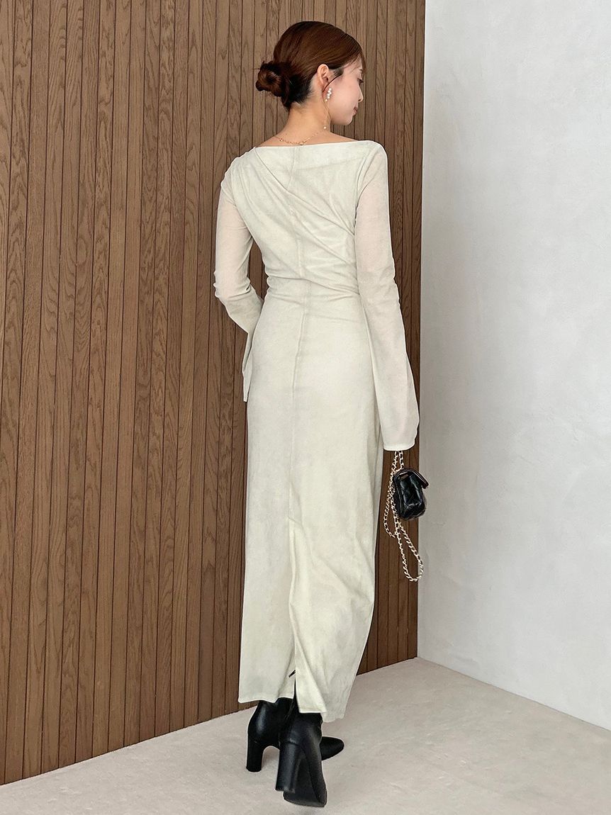 フロッキーベロアドレープドレス（SNIDEL）｜ルミネのファッション通販