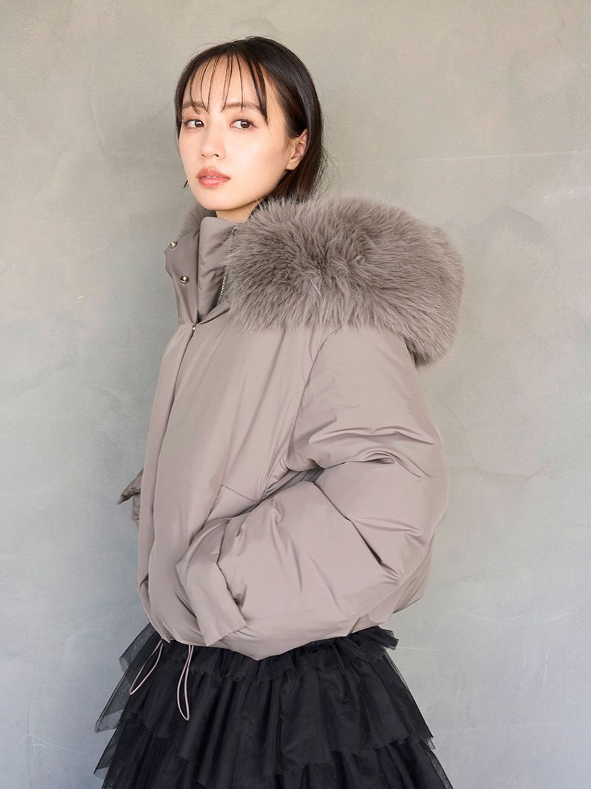 WEB限定カラーあり】西川フードファーショートダウン（SNIDEL
