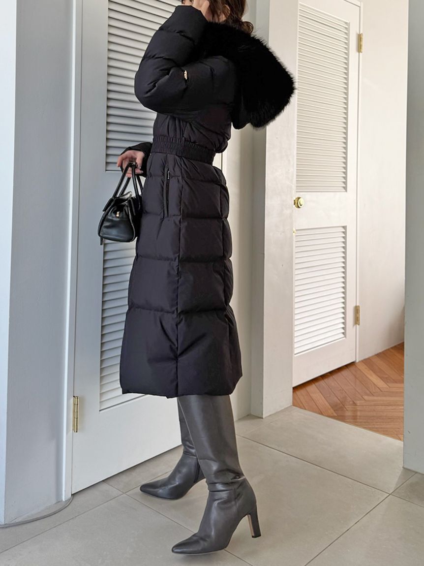 00サイズあり】スタイルアップフレンチダウンロングコート（SNIDEL