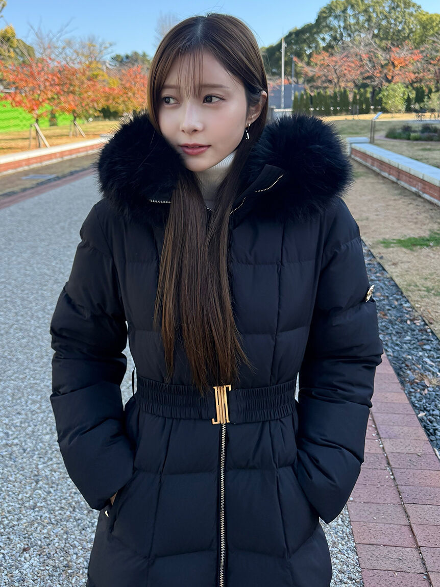 00サイズあり】スタイルアップフレンチダウンロングコート（SNIDEL