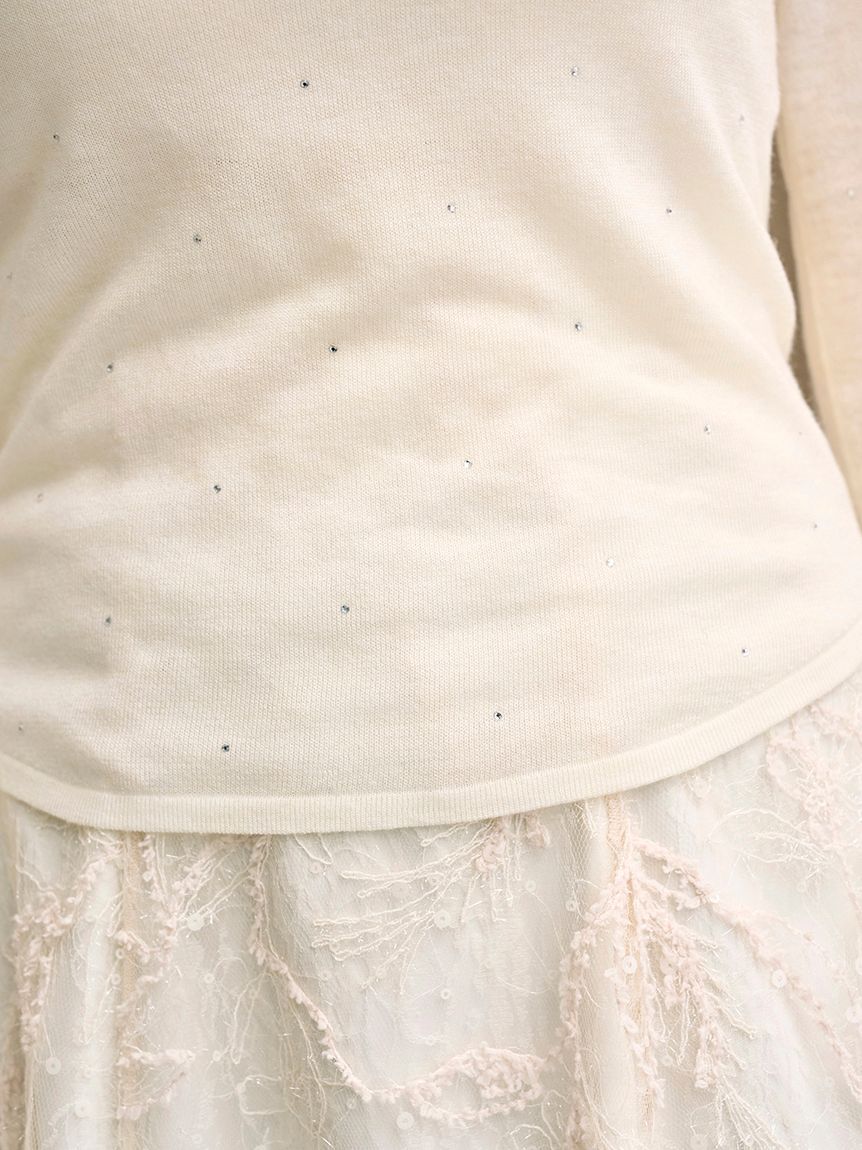 SNIDEL「バックオープンニットプルオーバー」|ニット・セーター|