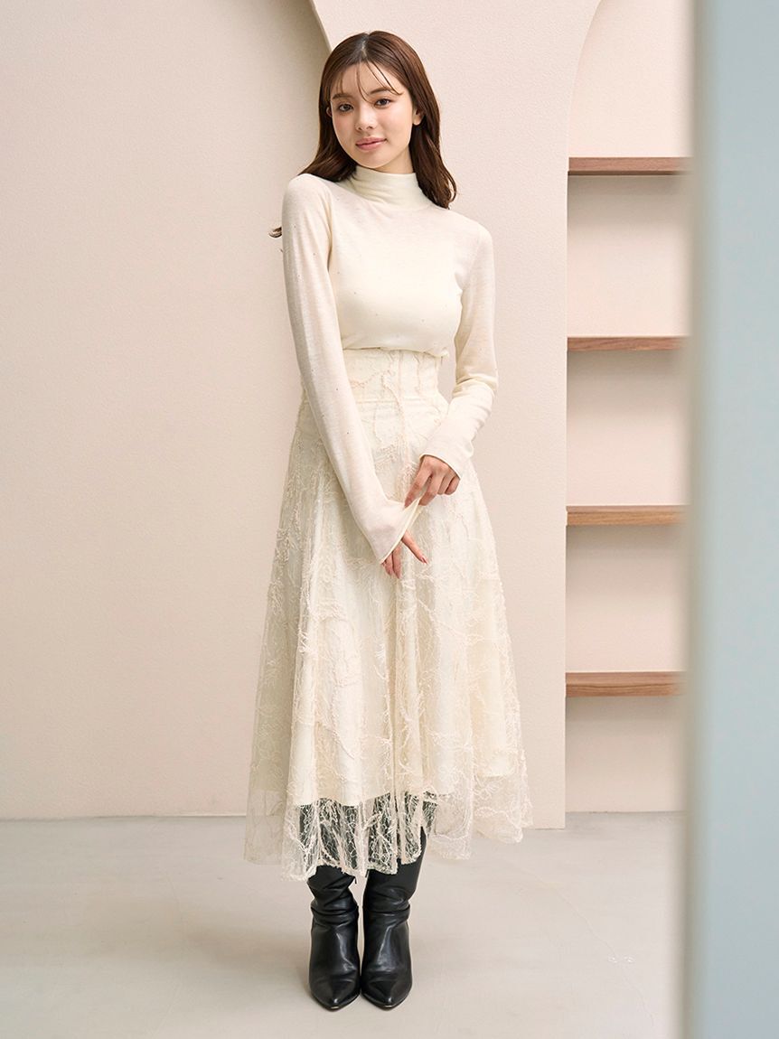 SNIDEL「バックオープンニットプルオーバー」|ニット・セーター|