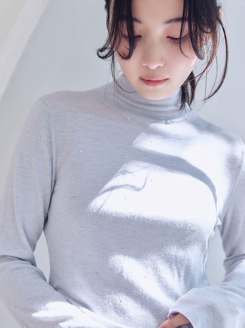 SNIDEL「バックオープンニットプルオーバー」|ニット・セーター|