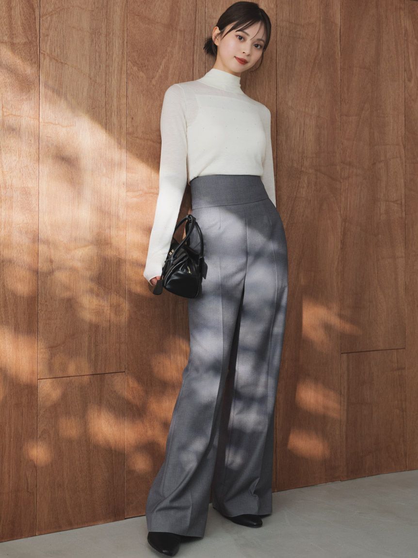 SNIDEL「バックオープンニットプルオーバー」|ニット・セーター|