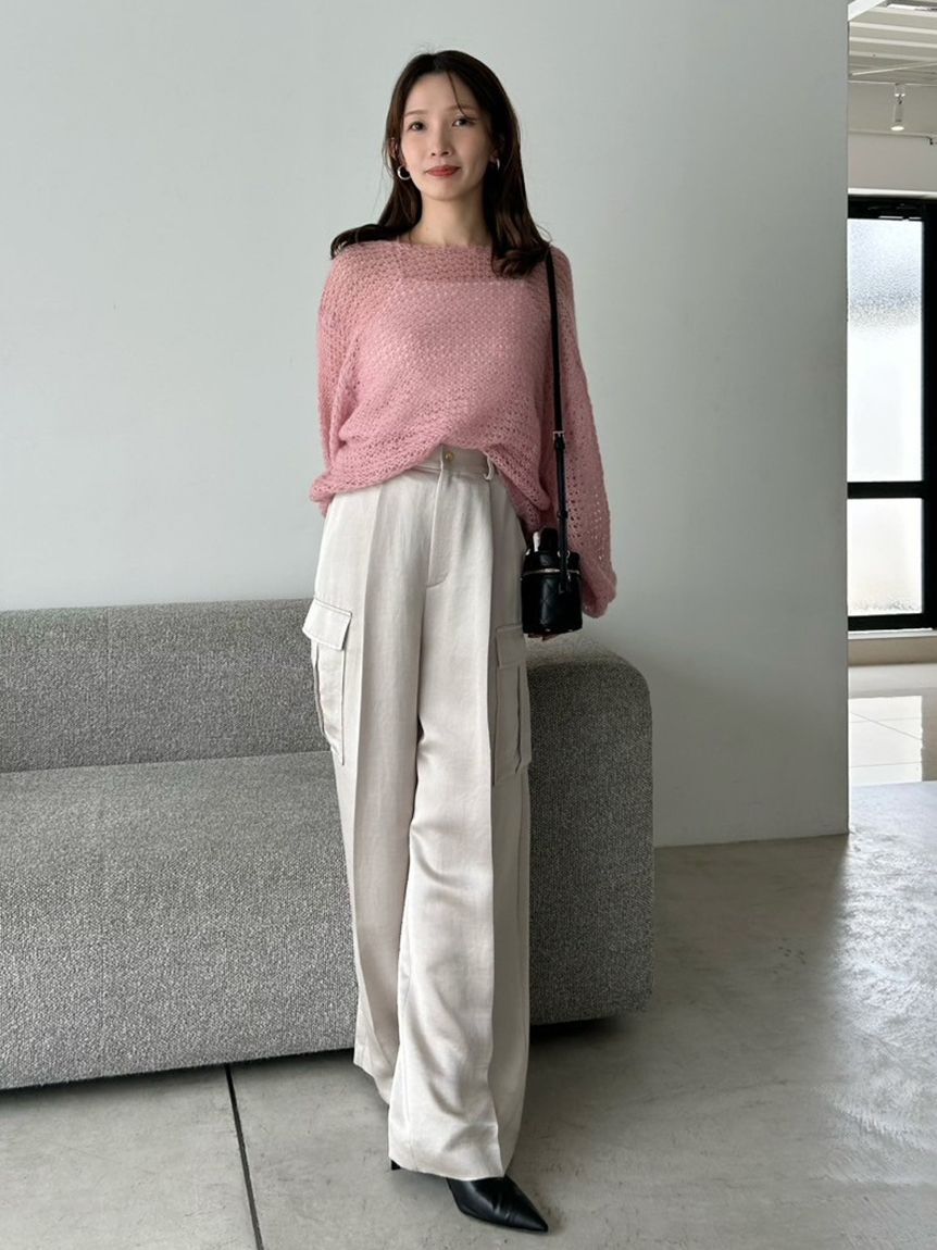 FRAY I.D「シアーモヘヤニットプルオーバー」|ニット・セーター|