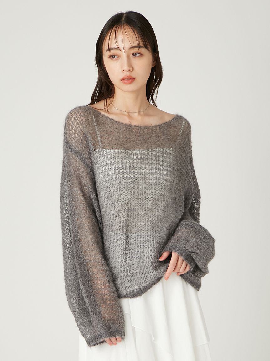 FRAY I.D「シアーモヘヤニットプルオーバー」|ニット・セーター|