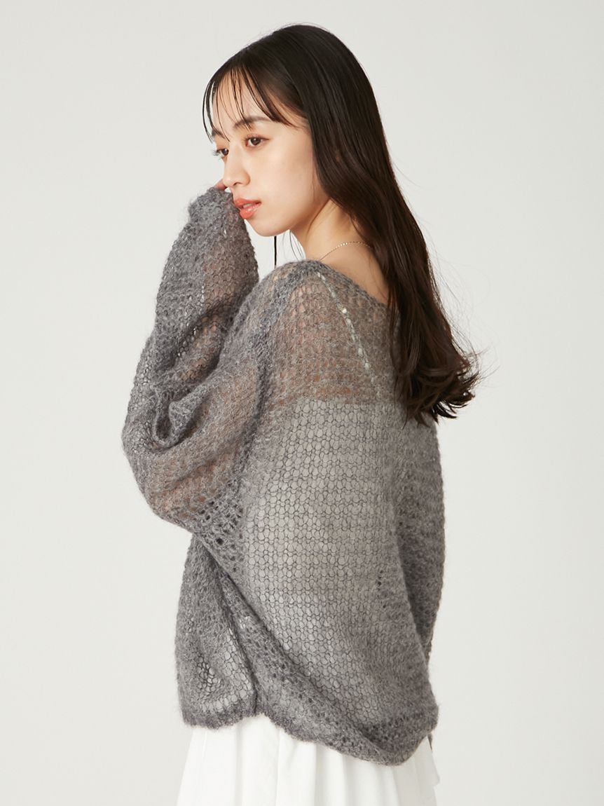 FRAY I.D「シアーモヘヤニットプルオーバー」|ニット・セーター|