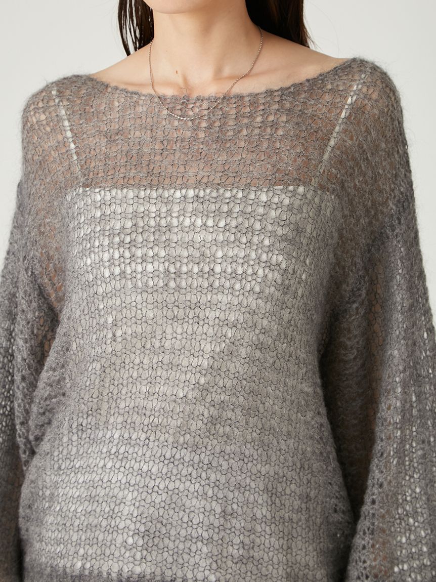 FRAY I.D「シアーモヘヤニットプルオーバー」|ニット・セーター|